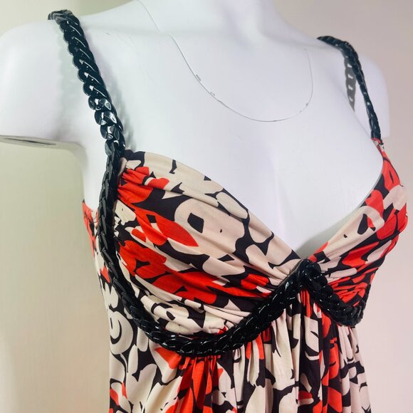 NWOT SD II MAXI FLORAL DRESS WITH accent straps M - Picture 6 of 13
